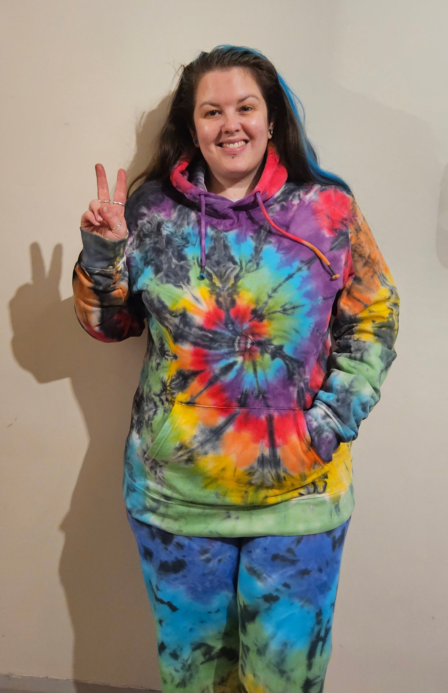 Emo Rainbow hoody - XL