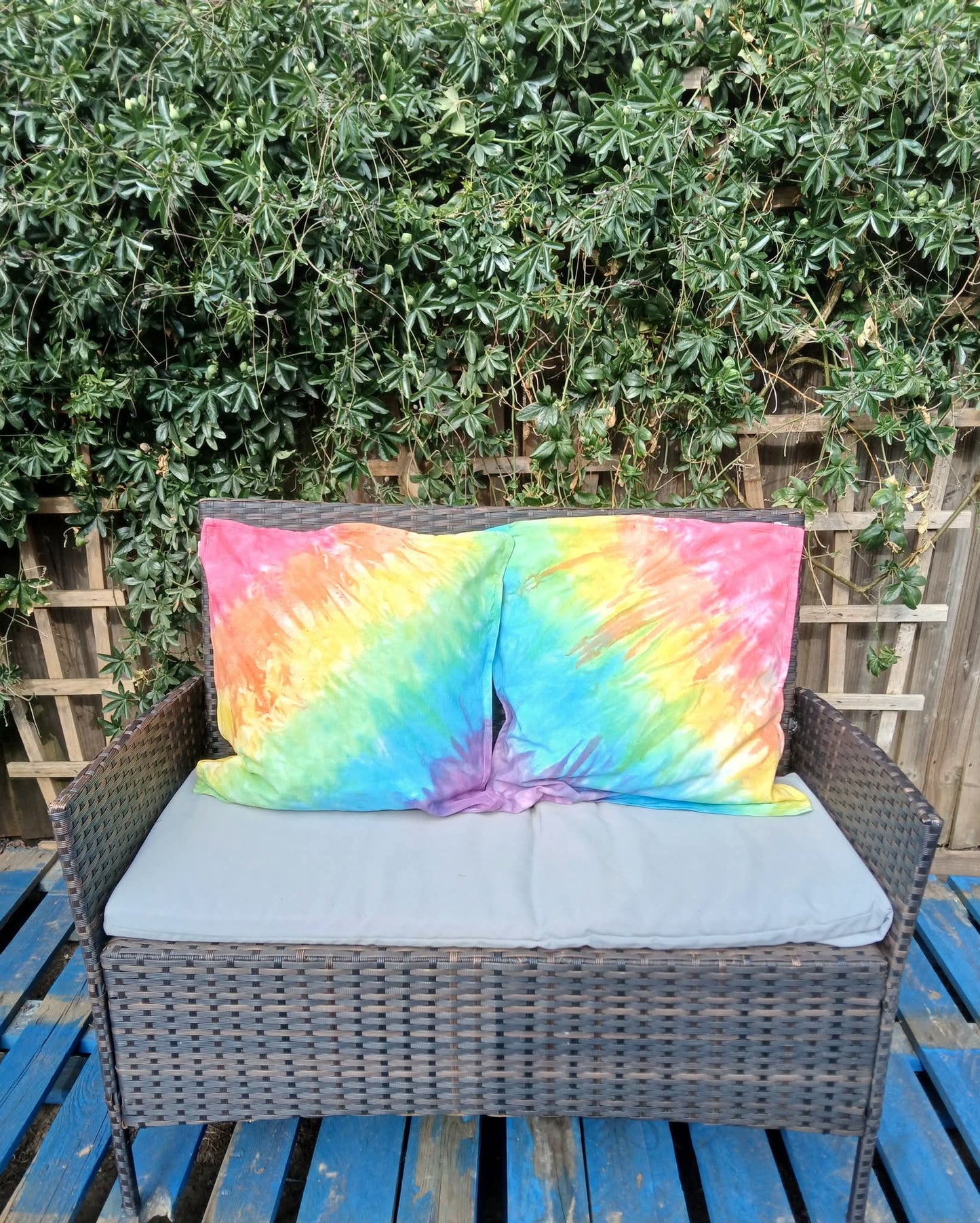 Rainbow cushion covers