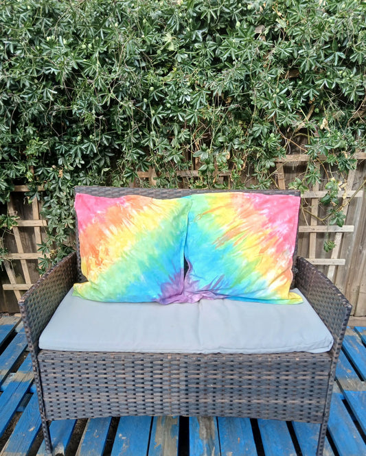 Rainbow cushion covers