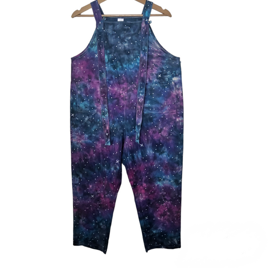 Galaxy dungarees - size 12-14