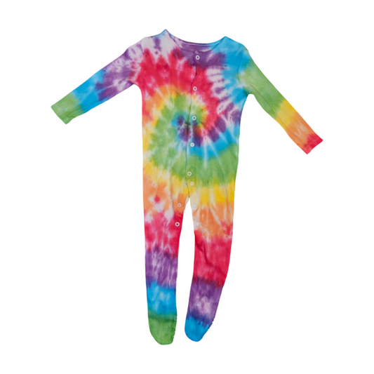 Rainbow Spiral Baby Sleepsuit